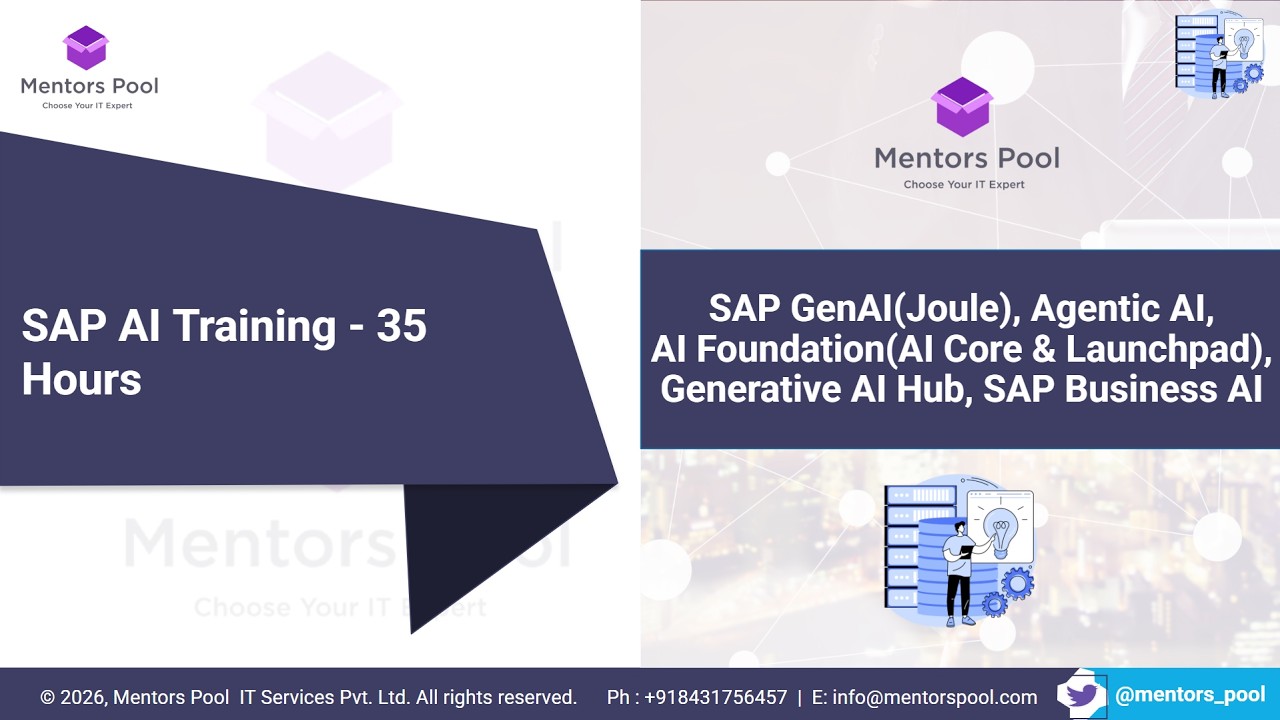 SAP AI Training | SAP Joule Training | SAP Agentic AI Training | SAP AI Core & AI Launchpad Training