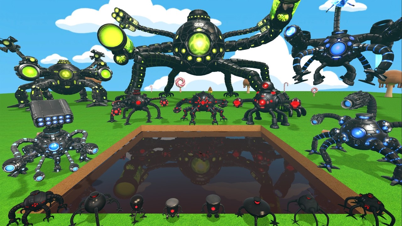 All Omnidroid Robot Evolution Play In Chocolate Pool - Garry's Mod Gameplay