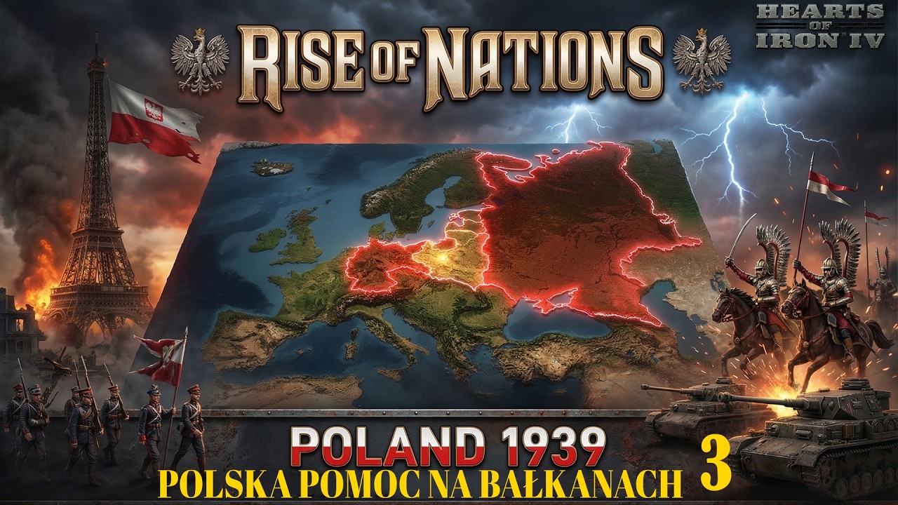 Hearts of Iron 4 PL, mod Rise of Nations, Polska 1939 Polska Pomoc na Bałkanach, cz.3