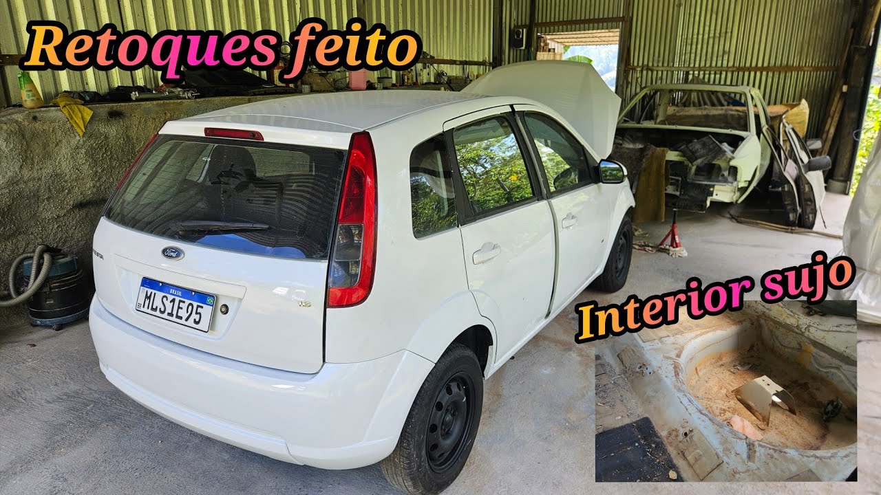 Feito os retoques, lavamos os bancos e carpete, vejam o 3º episódio do Fiesta do Leilão 