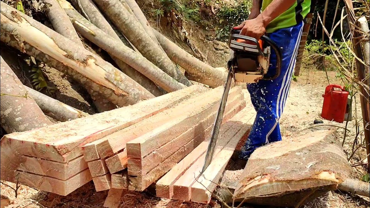 Навыки бензопилы при изготовлении изделий Stihl MS 382 usuk