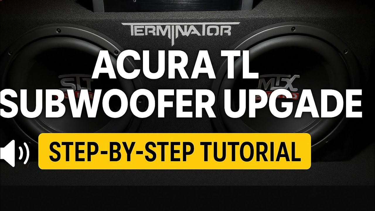 Модернизация сабвуфера ACURA TL | Полное руководство по установке и подключению (настройка MTX Au...