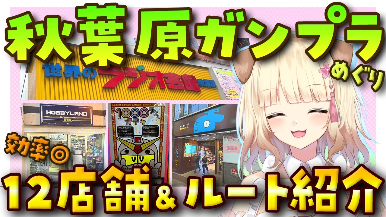 アキバでガンプラ探すならココ！ガンダムにハマったVが秋葉原のオススメ店舗＆ルートを紹介します【Vlog】