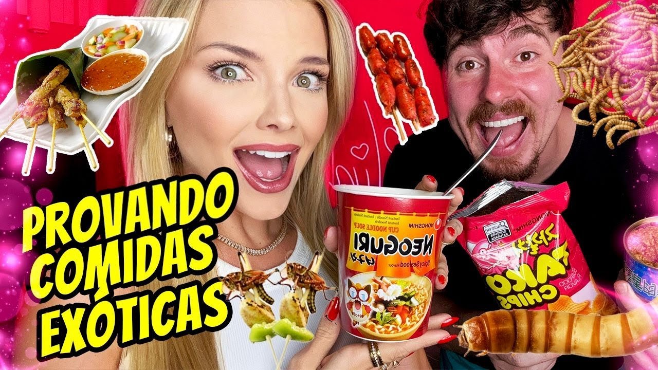 PROVANDO COMIDAS EX&Oacute;TICAS QUE NUNCA COMER&Iacute;AMOS com GABA