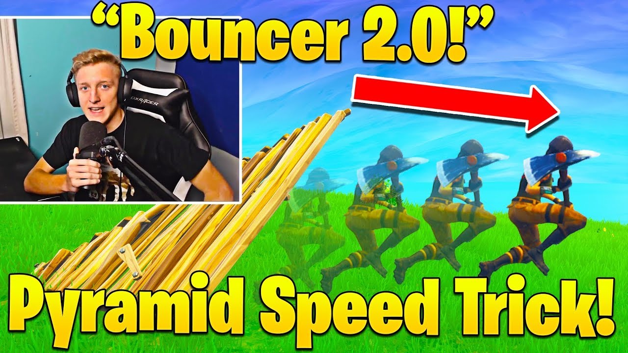 Tfue MINDBLOWN After Finding EVEN FASTER Bhop Trick! (Pyramid Bouncer!)