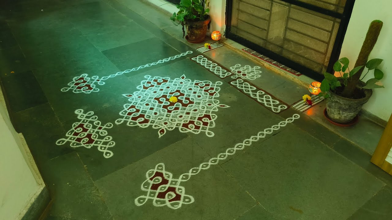 Margazhi Madham Day 19 Special 15 dots  Sikkukolam design @ShaliniVijay 
