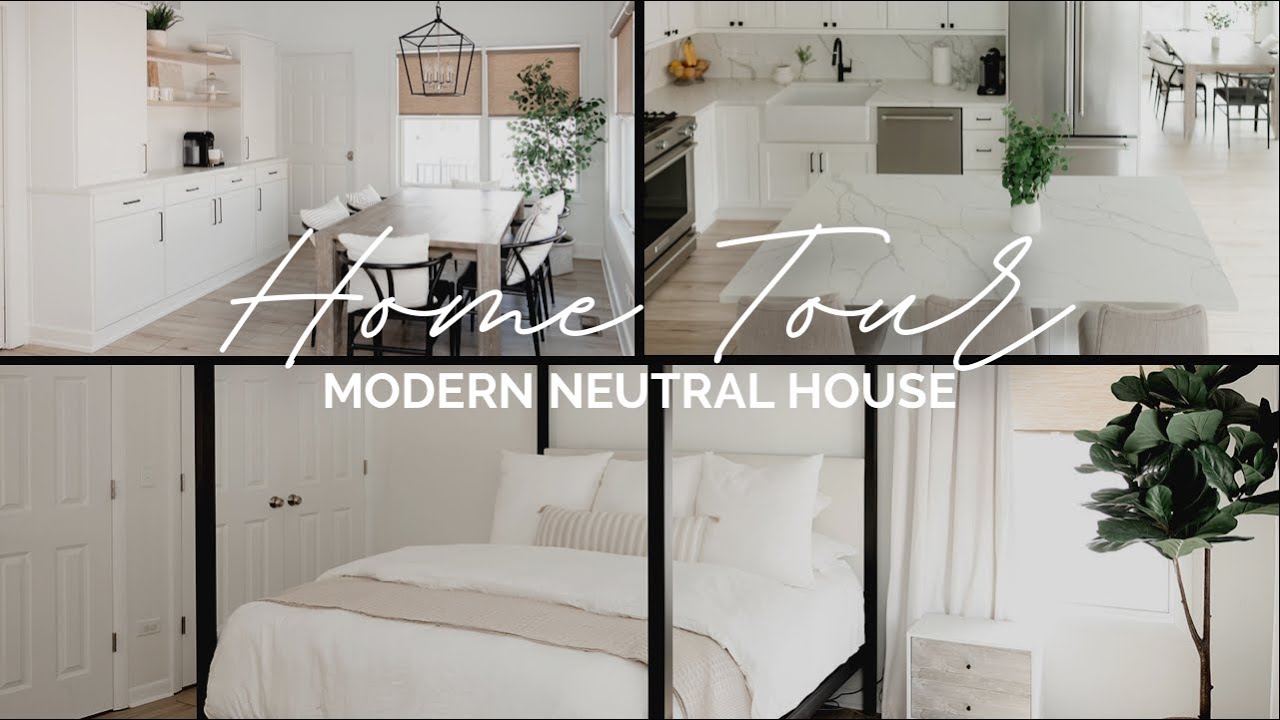 Neutral Minimalist Home Tour | kid friendly home tour 2022