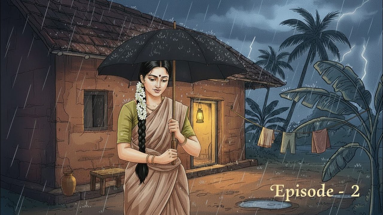 “Traditional Kerala Village Rainy Night – Episode 2 | Lantern Dinner & Family Moments”