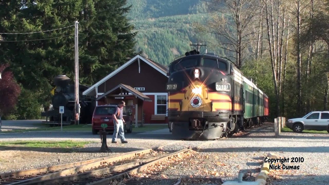Northern Pacific F9 #7012A @ Elbe, WA. 10-17-2010