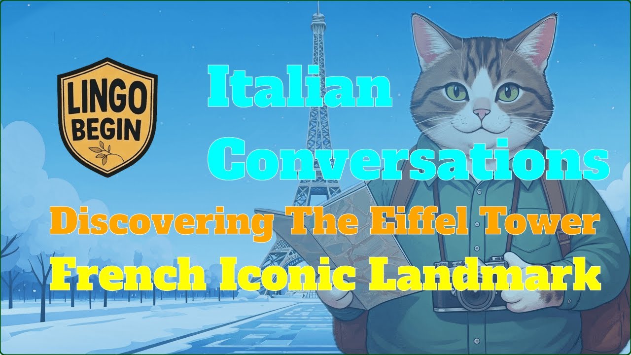 Italian Conversations | Discovering The Eiffel Tower | French Iconic Landmark #audiobook #beginners
