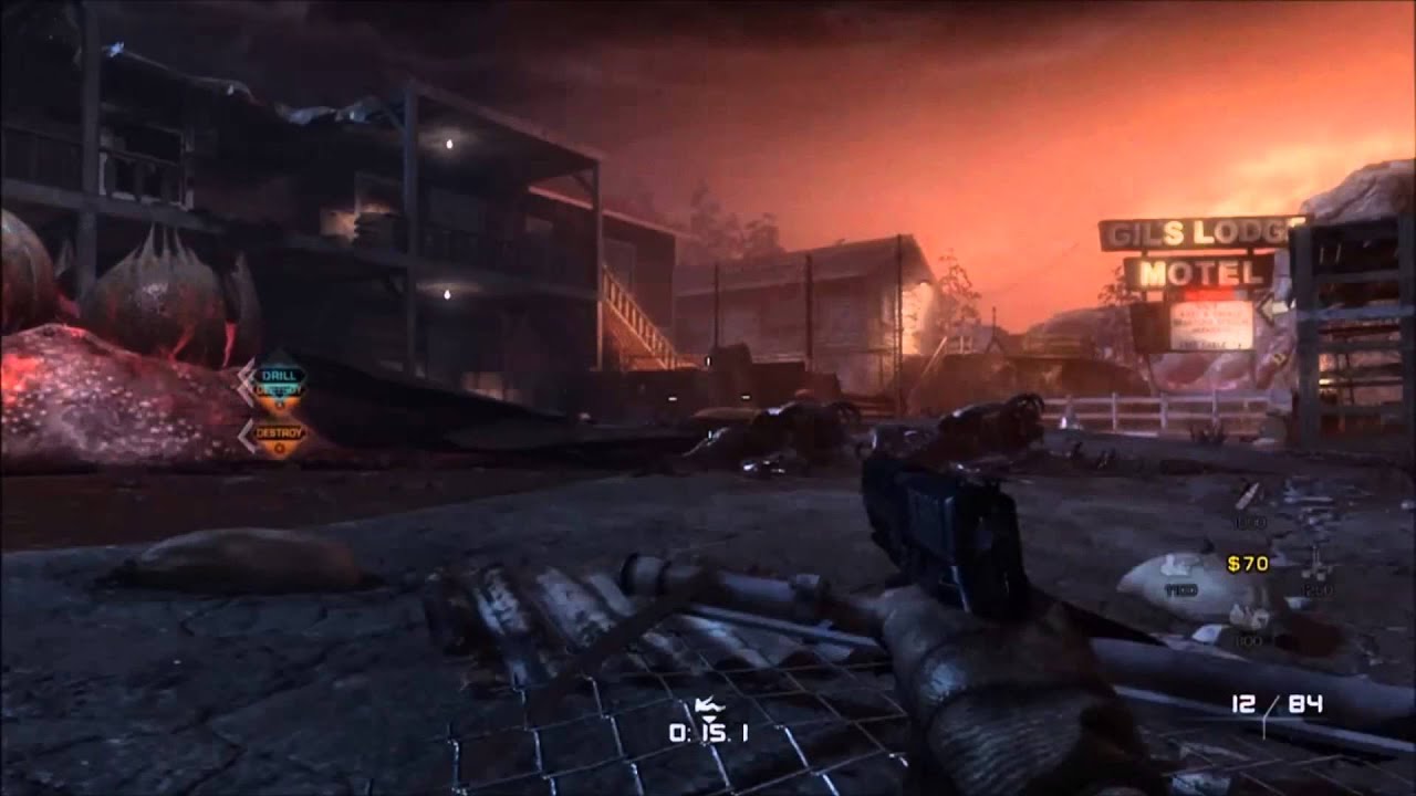 COD Ghosts Extinction Mode - God Mode From Fire and Electric Traps Glitch