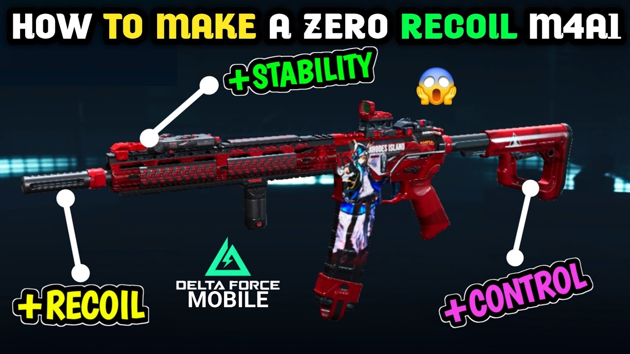 Как сделать M4A1 без отдачи в Delta Force Mobile (сборка с нулевой отдачей)