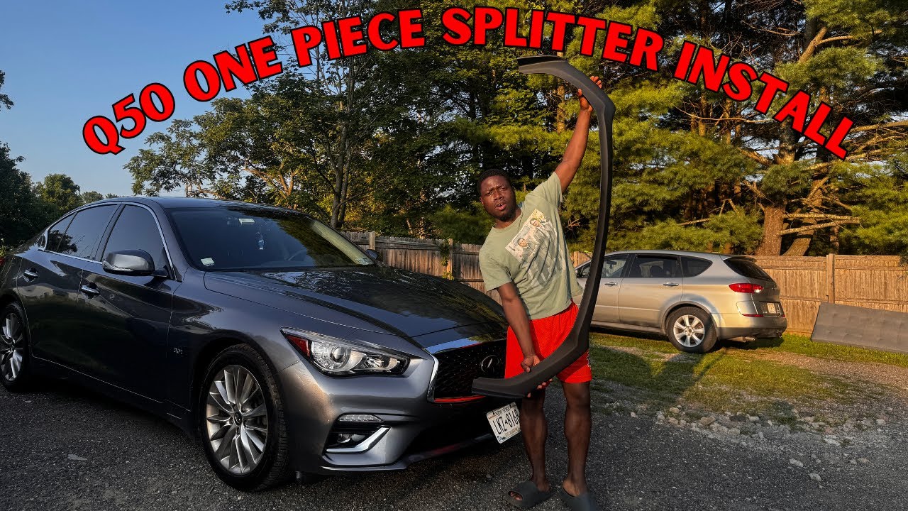 INFINITI Q50 LUXE ONE PIECE FRONT LIP INSTALL (Q50 BUILD SERIES)