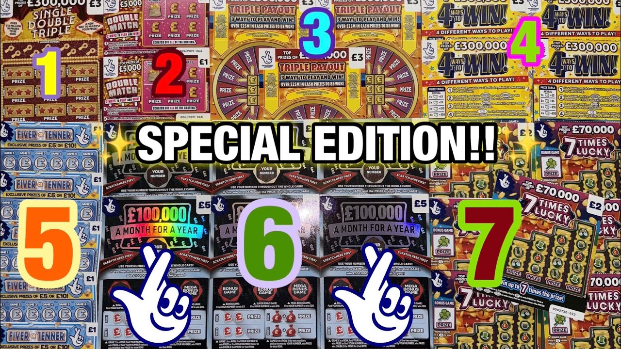 Скретч-карты от The National Lottery &copy; (567) Специальный выпуск!