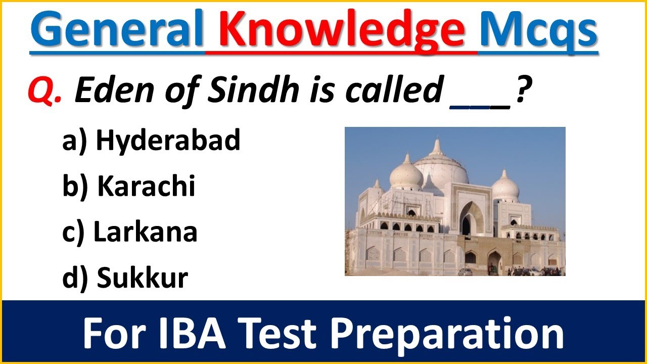General Knowledge Mcqs for IBA Preparation 2023 | IBA Test Preparation 2023 |BPS 5 TO 15 Preparation