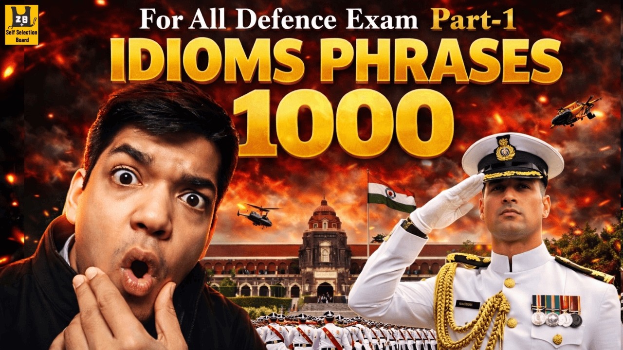 Top 100 Idioms Phrases for NDA Exam – Part 1 | Awesome Question Series by Shubham Varshney