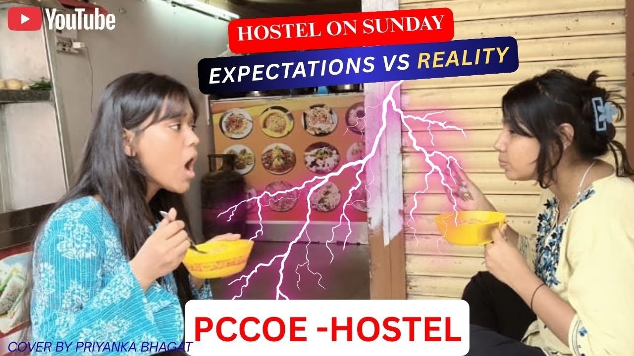 Nepali Girl🇳🇵 in Indian 🇮🇳 Hostel  | Sunday Expectations vs Reality 😭 | PCCOE Hostel Life