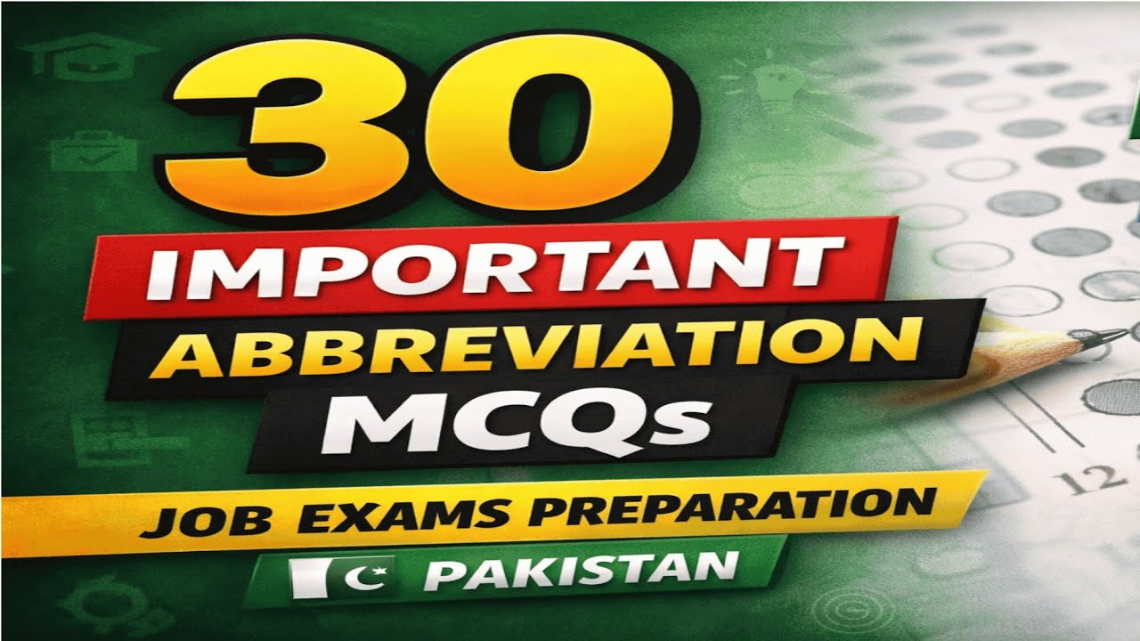 Abbreviation MCQs That Appear in Almost Every Job Test