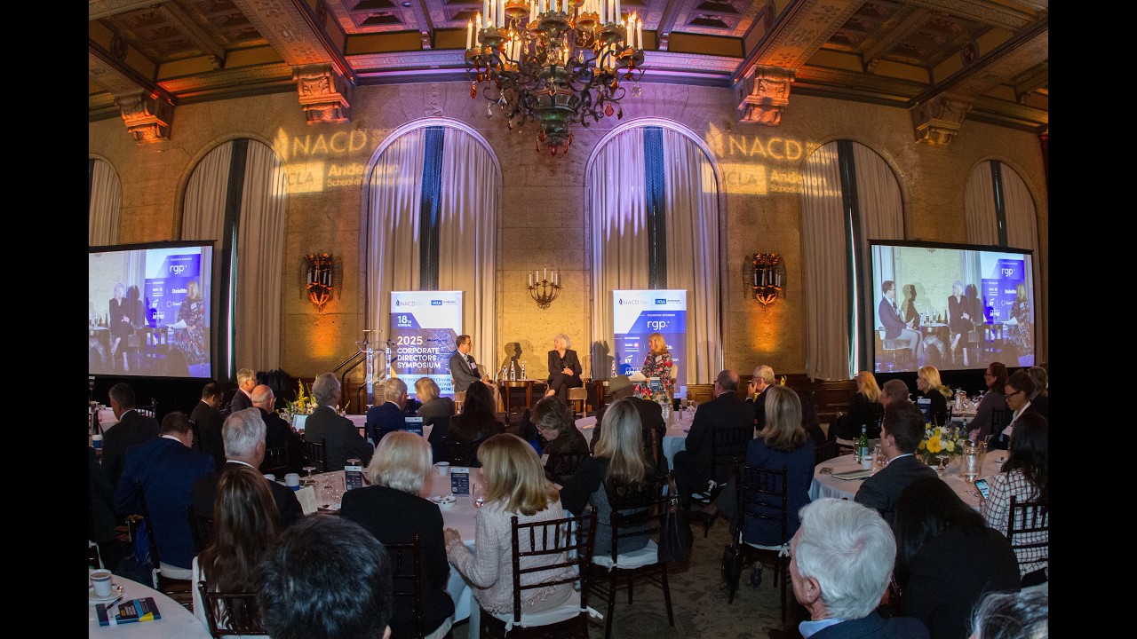 2025 Corporate Directors Symposium - NACD PSW Chapter | UCLA Anderson