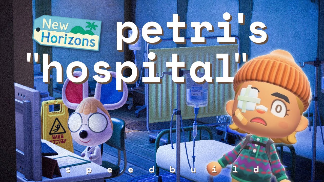 WHAT is going on in petri's hospital? 😰 ~ a spooky acnh speedbuild