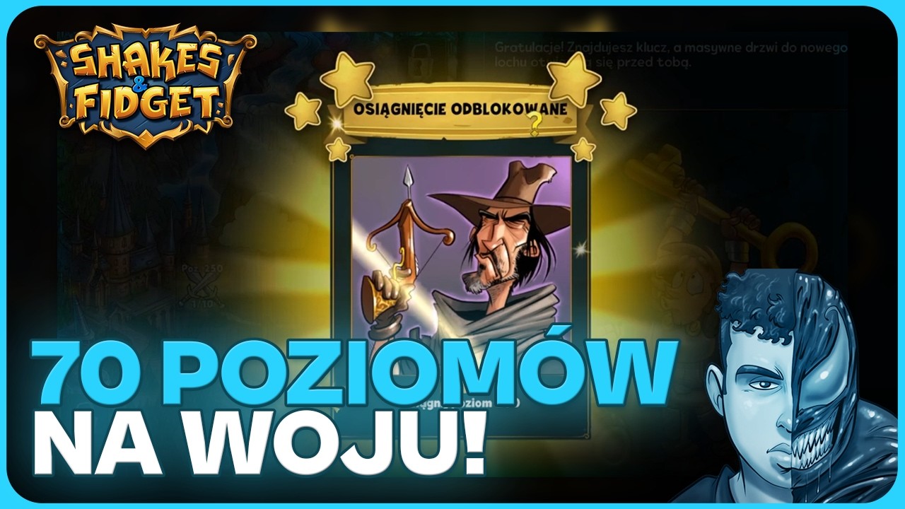 ⚔️ 70 Poziom&oacute;w w Jeden Wiecz&oacute;r na Wojowniku!  😎  | Shakes & Fidget | N3utr4L ⚔️