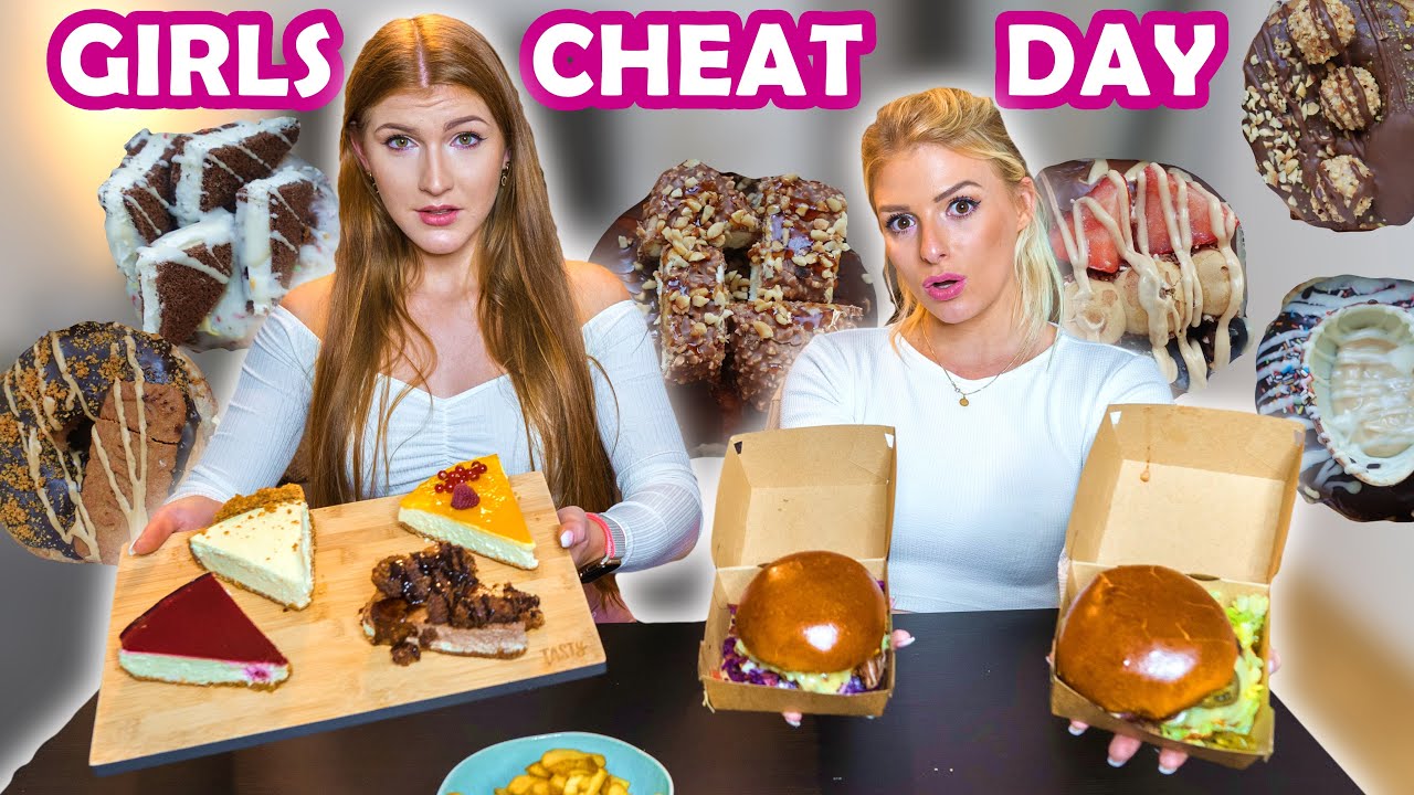 CHEATDAY! Wir essen 1 Tag lang ALLES was wir wollen (Burger, Donuts, Pizza, Cheesecake etc.)