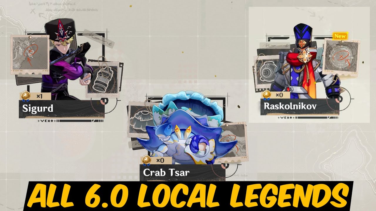 How to Unlock ALL Nod Krai Local Legends Sigurd, Crab Tsar and Raskolnikov | Genshin 6.0 Nod Krai