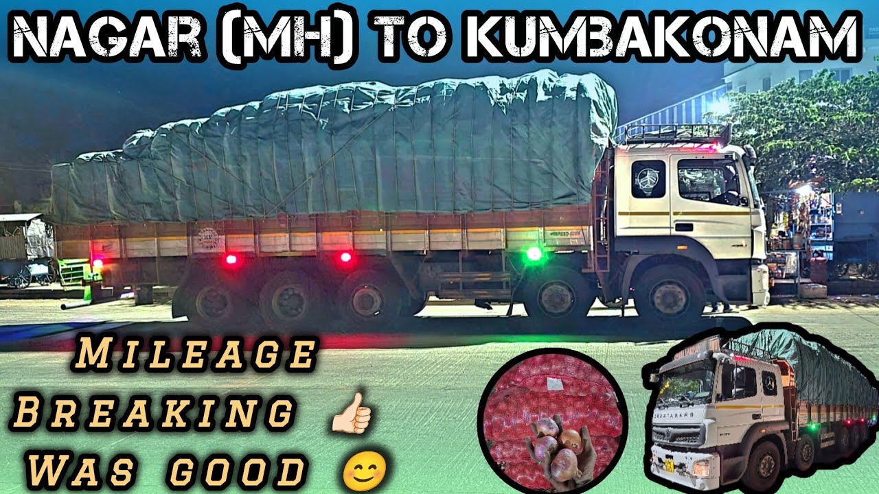 Ahilya Nagar (MH) To Kumbakonam/ Bada dost i3 🫂 14W-lorry 😎 Falcon 🦅  #bharatbenz #ashokleyland 