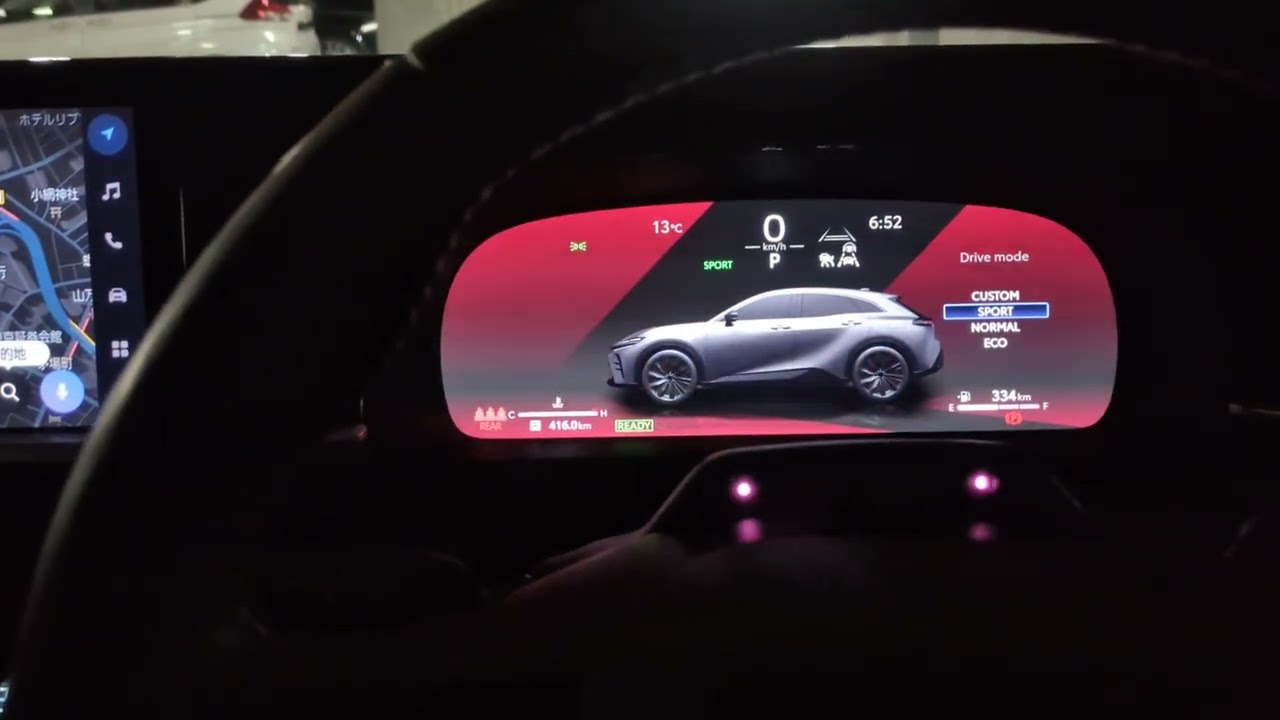 トヨタ クラウンスポーツ エンジン始動 リバース音