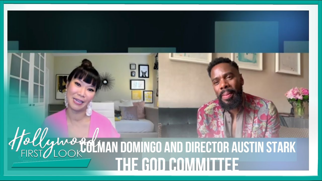 THE GOD COMMITTEE (2021): Colman Domingo and Director Austin Stark with Kiyra Lynn
