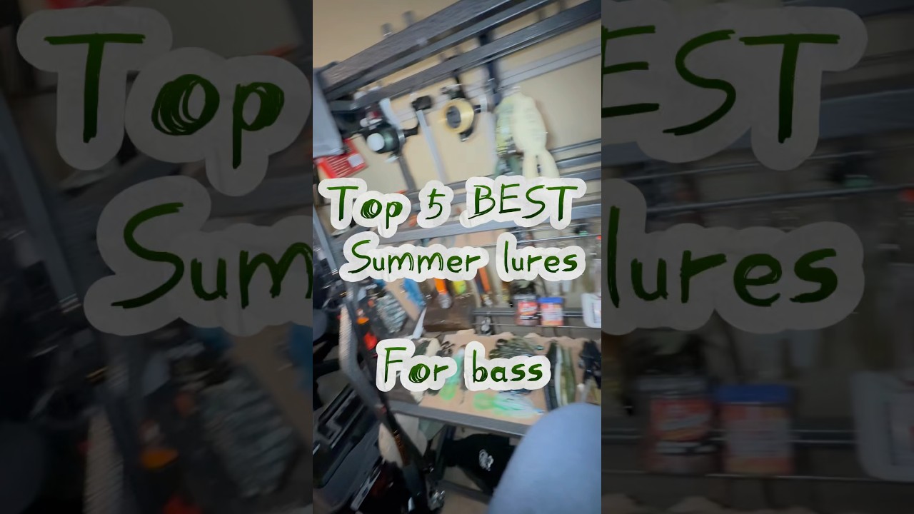 Top 5 BEST summer lures for bass! #viralvideo #bassfishing #fishing #sportfishing #fishingequipment