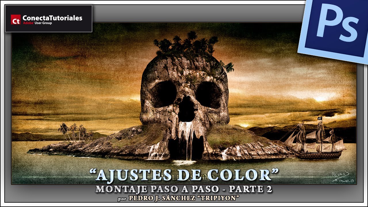 Tutorial Photoshop // Montaje paso a paso - Parte 2 - Convertir en piedra by @tripiyon