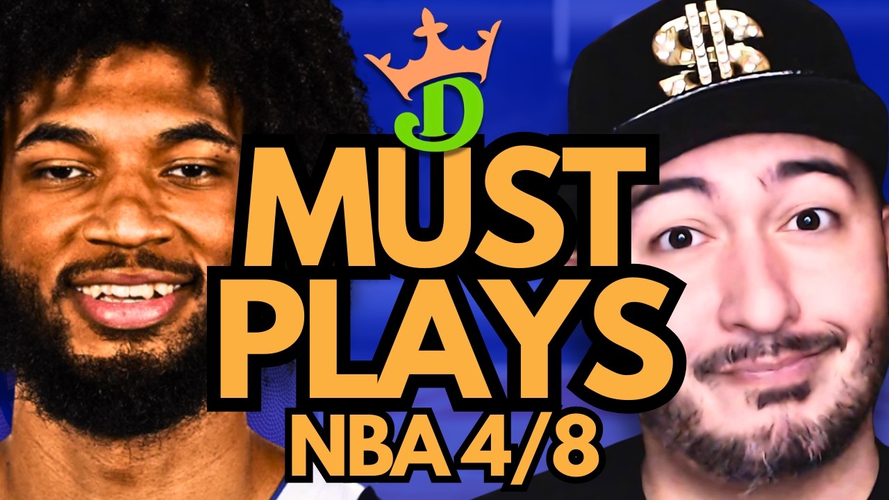 NBA DFS Wednesday 4/8 (DraftKings NBA MUST PLAYS) | NBA DFS Picks + Bets