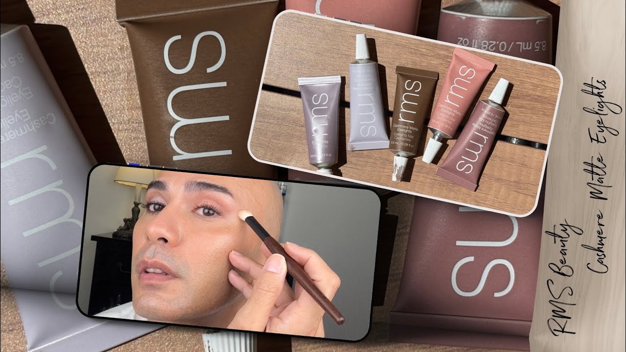 The RMS Beauty Cashmere Matte Eyelights. A 50/50.