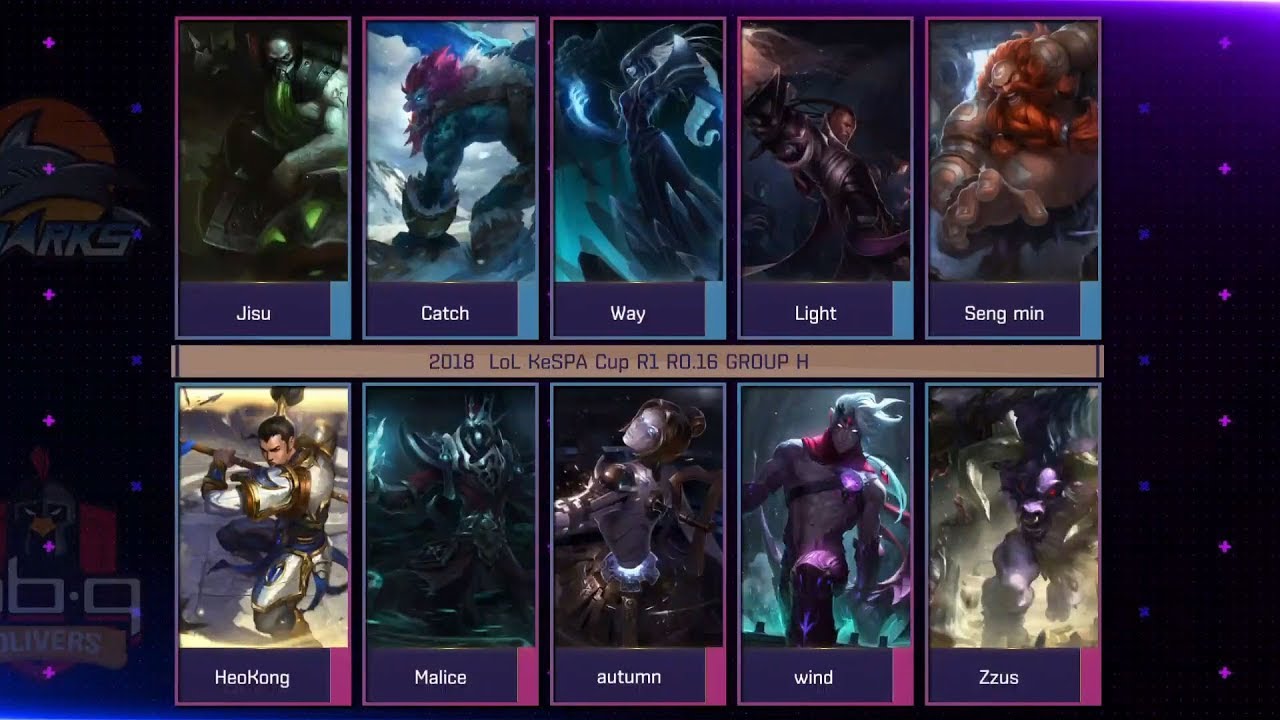 [2018 LoL KeSPA Cup] bbq vs ESS - 1Round Ro16 Group H Game 2