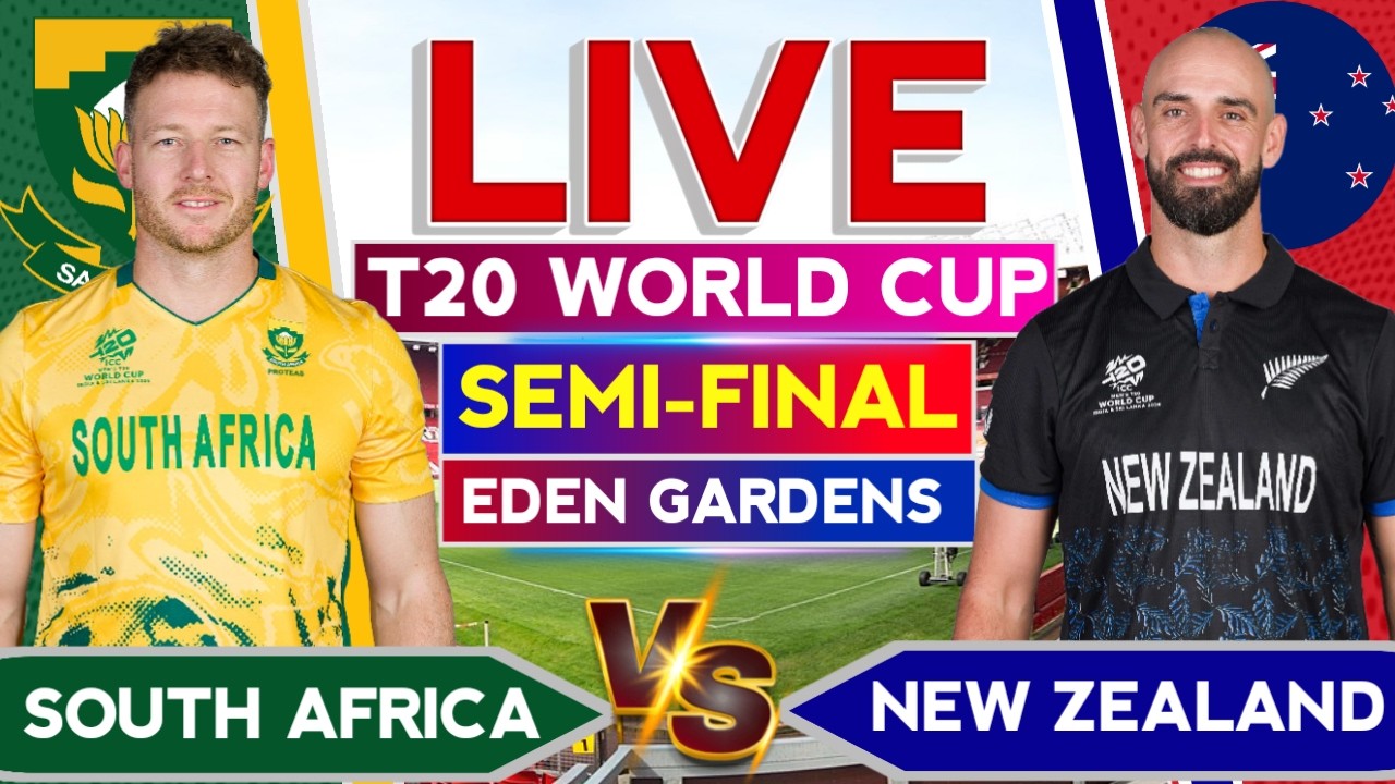 🔴SA vs NZ T20 WC Semi Final Match Live Score | New Zealand vs South Africa Live Score & Analysis🎙️