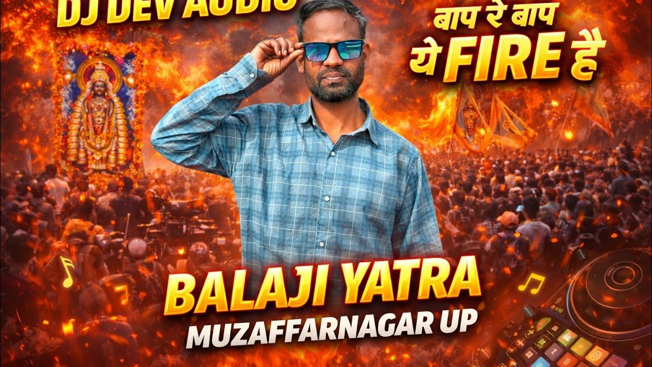Dj Dev Audio खतरनाक वाला माहौल बना दिया Balaji Yatra muzaffarnagar Up