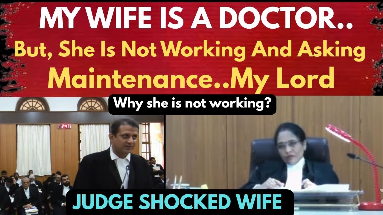 You are a doctor but why you are not working now? | Judge angry on wife | Maintenance | legalcourts