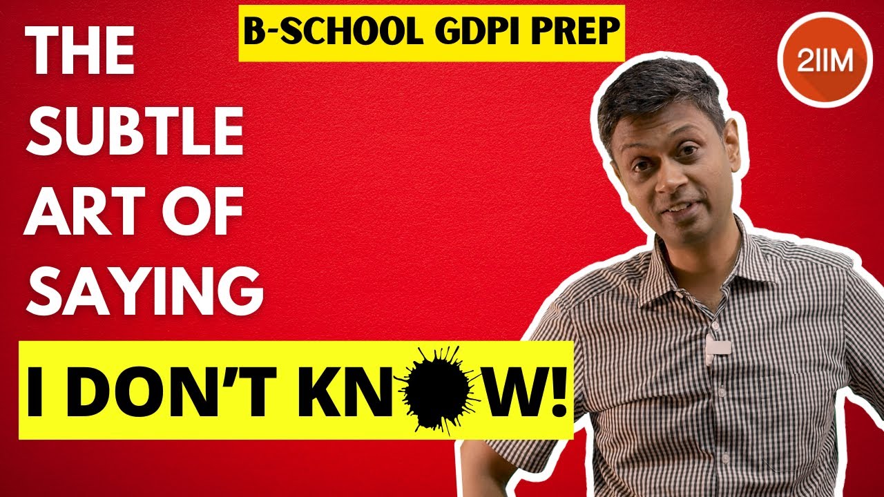 What to Say When You Don't Know the Answer | MBA PI Prep | PI Tips Series | Ep 03 | 2IIM CAT Prep