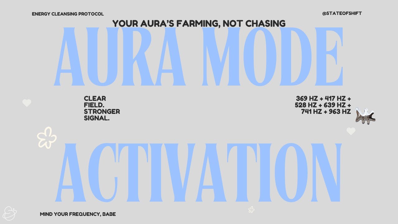 AURA MODE ☁️ REIKI ENERGY DETOX + AURA FARMING • 369 - 963 HZ AURA CLEANSE
