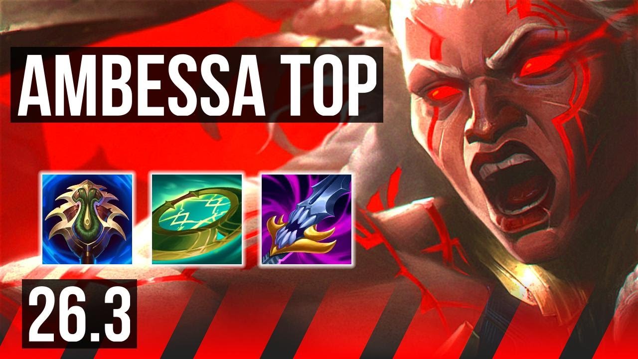 AMBESSA vs MORDEKAISER (TOP) | Good KDA: 22/1/4, 47K damage | KR Master | 26.3