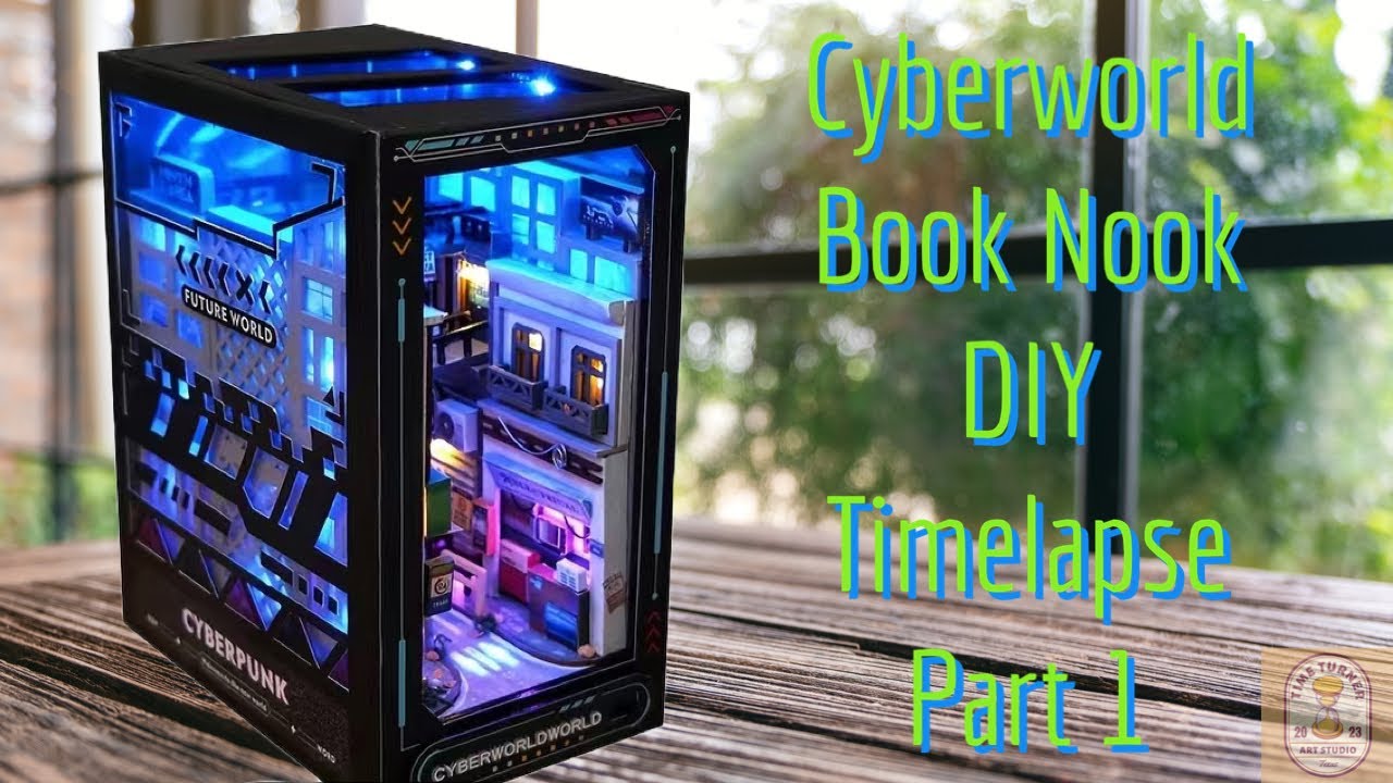 Книжный уголок Cyberworld своими руками в режиме покадровой съемки