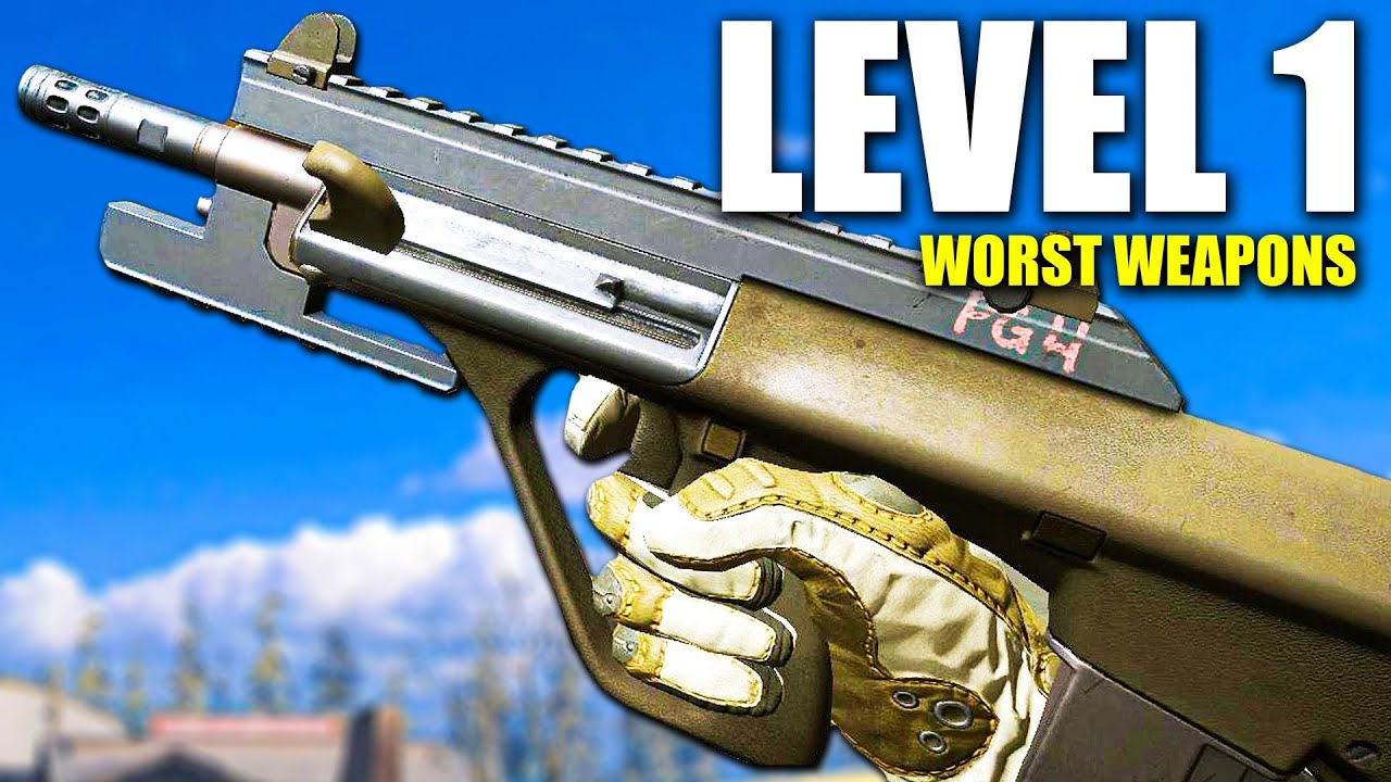 Top 10 Worst LEVEL 1 GUNS in COD HISTORY