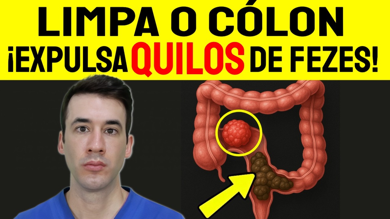 Limpa o CÓLON e Expulsa QUILOS de FEZES, Gases e PEIDOS do teu Intestino
