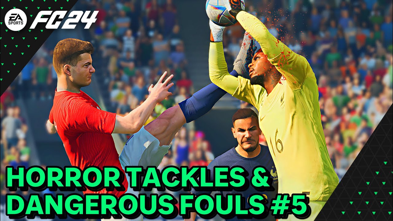 EA FC 24 - Horror Tackles & Dangerous Fouls☠️ #5 #eafc24 #fc24