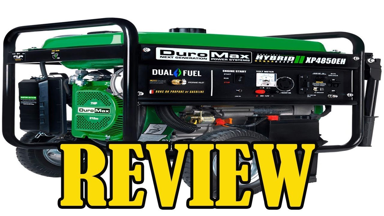 REVIEW Duromax XP4850EH 3850 Running Watts Dual Fuel Electric Start Portable Generator