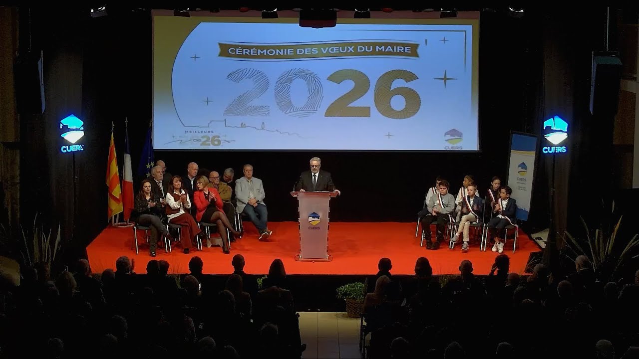 VOEUX DU MAIRE DE CUERS A LA POPULATION POUR L'ANN&Eacute;E 2026