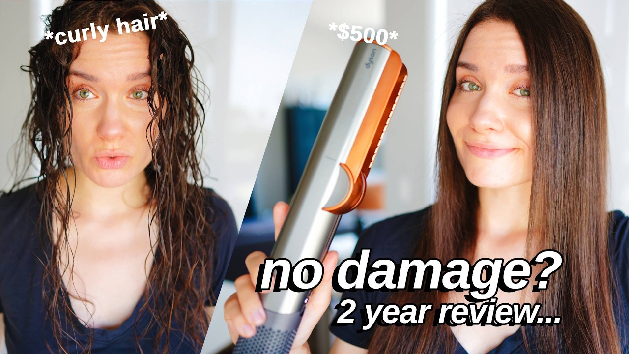DYSON AIRSTRAIT REVIEW & TUTORIAL | on curly hair? can it replace a flat iron? (Honest Review, Demo)