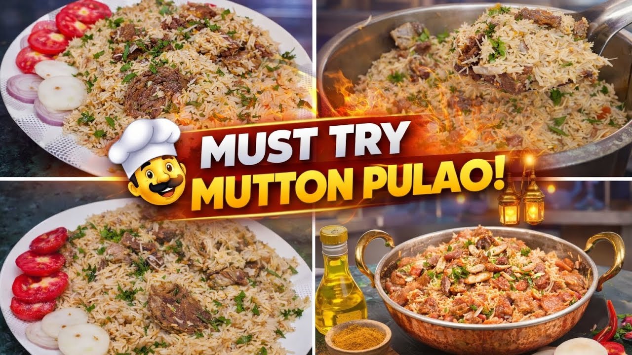 Secret Mutton Pulao Recipe 🤤 | Ghar Jaisa Taste | Easy & Delicious