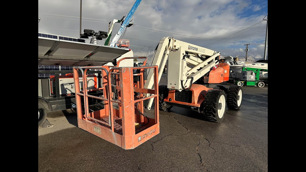 Aerial Boom Lift 2015 Snorkel 4x4 46' Platform Diesel Articulated with Jib Telescopic Manlift